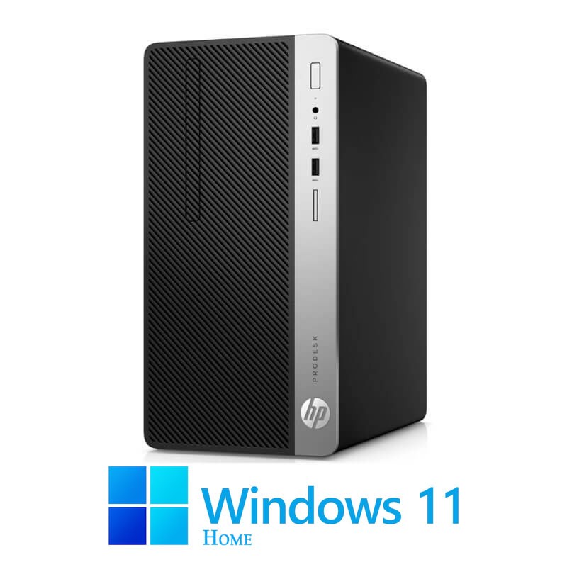 Calculator HP ProDesk 400 G5 MT, Hexa Core i5-8500, 8GB DDR4, SSD, Win 11 Home
