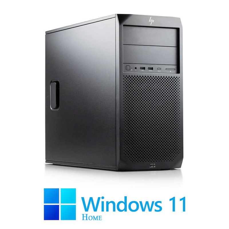 Statie grafica HP Z2 G4 Tower, Hexa Core i7-8700, 16GB, 512GB SSD, Win 11 Home